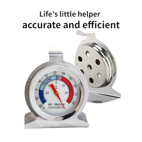 5 Pack Fridge Thermometer - Classic Series with Large Dial and Internal Temperature Gauge - Monitor and Maintain Perfect Temperature in Kitchen Refrigerator