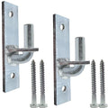 Wall Mount Gate Hinge, Sturdy Fence Gate Hinges Fence Post Chain Link Gate Hinge. 2 Pack Sturdy Wall Mount Gate Hinges with 5/8 Hinge Pin - color: Silver（2）