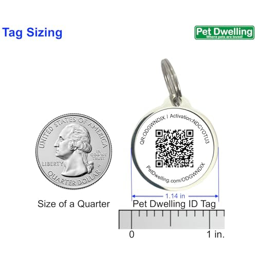 ESA ID Tag with QR Code – Emotional Support Animal Tag for Dogs & Cats, Scan to Contact Owner Instantly, No App Needed, Free Pet Profile - color: Yellow