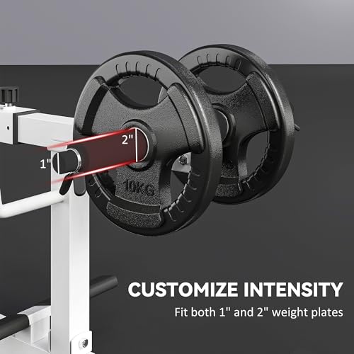Soozier Seated Calf Raise Machine for Home Gym Waist Arm Training | Adjustable Calf Machine Leg Extension - color: Brown