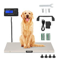 1100lb x 0.2lb Dog Weight Scale for Large Breed Precision Dog Scale | Precision Pet Scale, Livestock Weight Scale with Large Stainless Steel Platform 41” x 21”, Vet Scale for Dog, Sheep - size: 41" x 21"