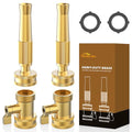 Twinkle Star Brass Twist Hose Nozzle, Hose Shut Off Valve, 4 Pack | 3/4" GHT Heavy-Duty Connector 4 Pack, On-Off Valve, Leakproof Operation - color: Nozzle Twist 4 Pack