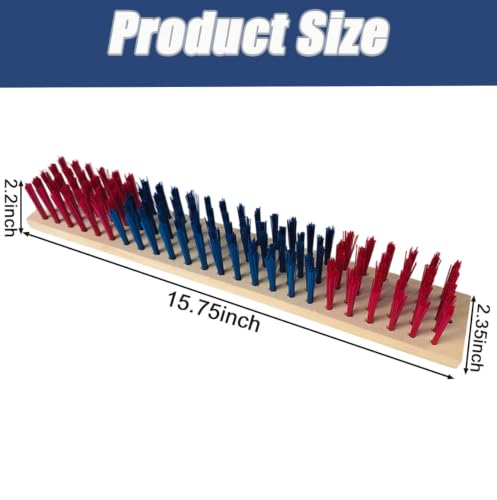 4 PCS 40cm Livestock Scratching Brushes, Goat Brush for Grooming & Massage, Goat Toys, Pre-Drilled Holes & Wood Wax Oil Finish, Essential Goat Supplies for Horse, Sheep, Cow, Pig