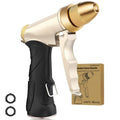 Garden Hose Nozzle, Heavy Duty Hose Nozzle | Metal Water Hose Nozzle with Non-Slip Grip, High Pressure, 4 Adjustable Spray Patterns for Garden, Car Washing & Pet Bathing