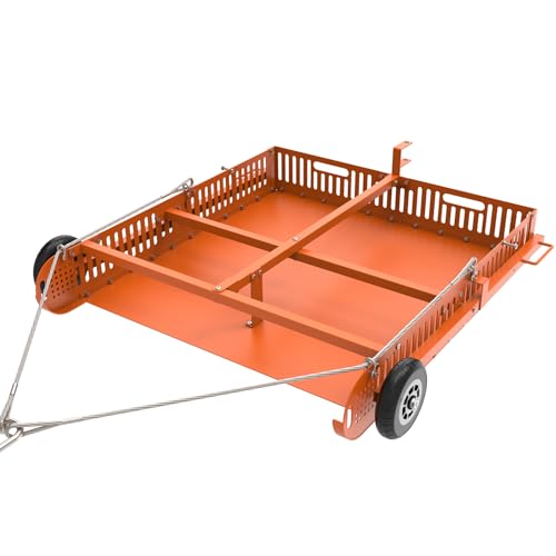 2 in 1 Horse Paddock Cleaner and Trailer | Tow-Behind Trailer Horse Manure Scoop, 2 in 1 Field Cleaner & Scooper for Paddock, Horse Pasture