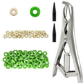 Goat Banding Kit, Livestock Castration Bander with Stainless Steel Expander Pliers, 100Pcs 2 Sizes Castrator Rings and Ring Installation Tool for Goats, Lambs, Calves, Sheep, Piglets - style: Pliers，30-S, 70-M