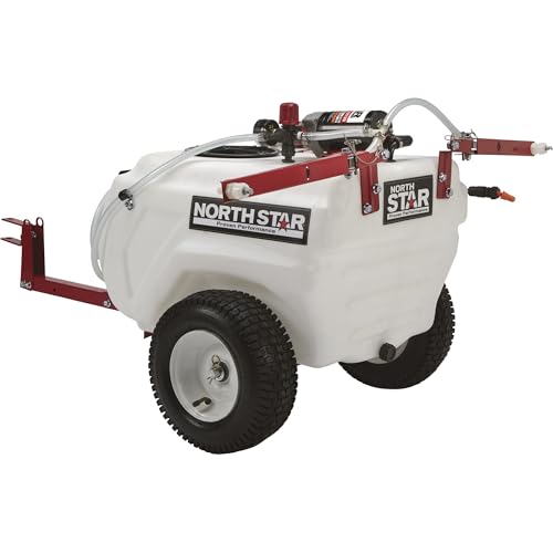 NorthStar 21-Gallon Tow-Behind Boom/Spot Sprayer, 2.2 GPM, 12V, 70 PSI | NSQ on-demand pump, Spring-loaded breakaway boom, Wide-area coverage, Targeted spot application, ATV/lawn tractor towing - size: 21 Gallon