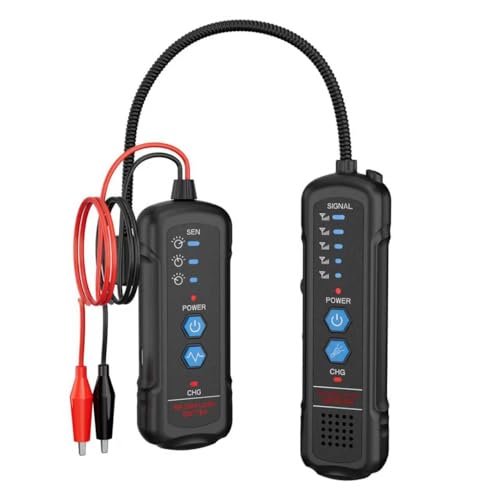 Underground Wire Locator and Cable Tracker Kit Dog Fence Wire Break Locator | Buried Wire Locators Professional Wire Finder with Signal Detector, Carrying Case and Accessories
