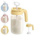 Papablic Breast Milk Pitcher, Formula & Baby Feeding Container, Yellow | Glass | BPA-Free | Leakproof | Safe & Durable | Wide Mouth | Easy to Clean & Dishwasher Safe | No Bubbles & No Clumps - color: Yellow