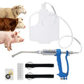 30ml Veterinary Drench Gun Adjustable Metal Oral Dosing Dispenser, Reusable Livestock Medicine Feeding Syringe, Durable Continuous Drenching Tool for Sheep, Cattle, Pig, Horse and Farm Animals (30ML)
