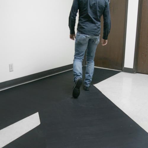 Rubber-Cal Ramp Cleat Non-Slip Outdoor Rubber Mats - 1/8" x 3ft x 1ft - size: 12"L x 36"W x 0.1"Th
