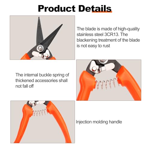 8-inch Goat Hoof Trimming Scissors, a multi-purpose hoof trimmer suitable for sheep, goats and alpacas, with an anti-slip handle, a safe and precise care TooL