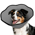 MIDOG Dog Cone Collar After Surgery, Soft Dog Cone Alternative to Stop Licking,Adjustable Elizabethan Recovery Cones for Small to Large Sized Dogs - color: Grey, size: L
