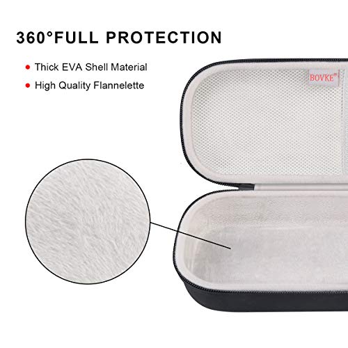 BOVKE Stethoscope Case for 3M Littmann Classic III, Lightweight II S.E, MDF Acoustica Deluxe Stethoscopes - Extra Room for Medical Bandage Scissors EMT Trauma Shear and LED Penlights, Black - color: Black