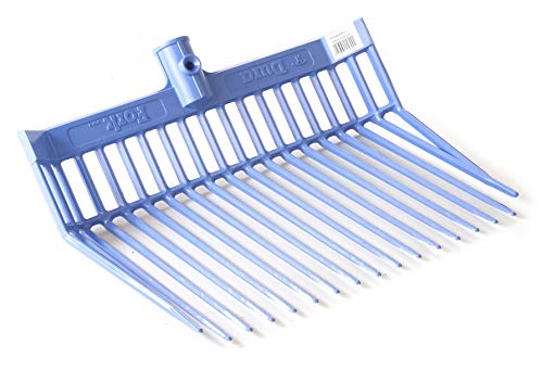 Little Giant® DuraFork Pitch Fork Replacement Head | Durable Polycarbonate Stable Fork Head with Angled Tines | Manure Fork | Made in USA (Pack of 1, Berry Blue)