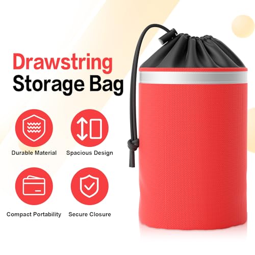X XBEN Arborist Throw Line Kit with Slick Rope, Throw Weight, Reflective Storage Bag, Suit for Tree Cutting,Camping, Trimming, Hanging Swing, Forestry Tree Gear for Low and High Limb Throwing - size: 150FT Rope with 15 Oz Throw Bag