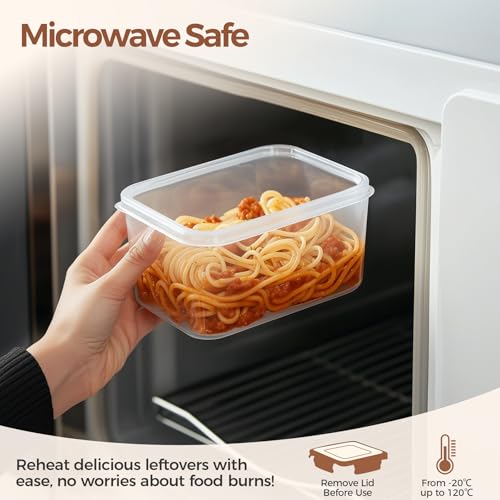 ComSaf Airtight Food Storage Containers with Lids 0.8/1.5/2.1Qt 3Pack | Plastic Canister, Flour Sugar Cereal Pasta Rice Oats Coffee Snacks, Pantry Kitchen, Label, Scoop, Stackable, BPA-free, Clear - size: 2.1Qt/1.5Qt/0.8Qt-Rectangle
