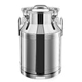 Stainless Steel Sealed Milk Barrel，30L/7.92Gallon Large Milk Bucket Wine Can Pail Tote Tank with Sealed Lid & Handle for Milk Wine Oil Liquid Tranport Storage Container - size: 1013.8 Ounces