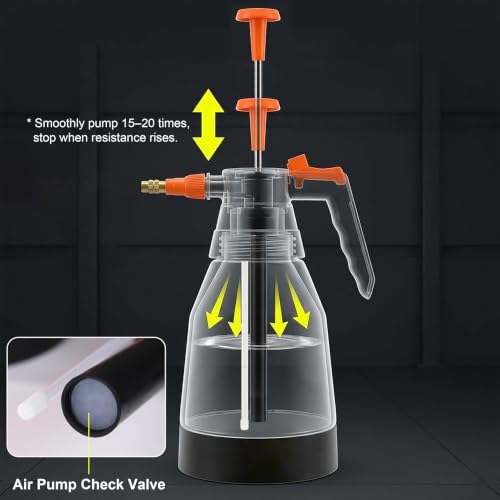MyLifeUNIT Hand Pressure Sprayer, Spray Bottle with Adjustable Pressure Nozzle for Plants, Maximum 35 OZ