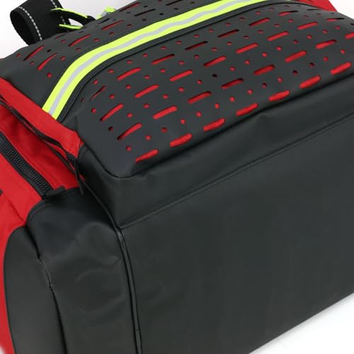 Lightning X Extra Large Medic First Responder EMT Trauma Bag Stocked w/Fill Kit C - RED - color: Red
