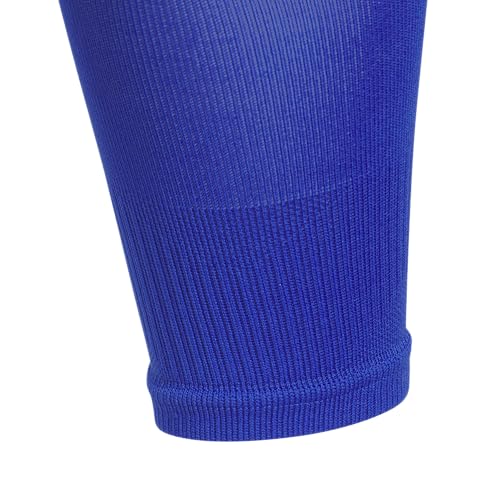 adidas Unisex Metro Soccer Socks or Calf Sleeves (1 Pair) Over-the-Calf | Unisex, 1-Pack, Cushioned Impact Zones, Moisture-Wicking, Calf Compression, Versatile Layering, Game & Practice Ready - color: Team Royal Blue/White/Calf Sleeve, size: Medium, style