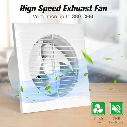 blessny 8" Solar Exhaust fan for Greenhouse, Chicken Coop, Shed & Pet House | 25W Solar Powered Ventilation Vent Fan for Outdoor Air Circulation - size: 8" Fan Kit