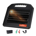 Solar Electric Fence Charger - 1.25 Joules Electric Fence Energizer, 70 Mile Range 10W Solar Powered Integrated Machine Without Needing an External Power Source for Livestock and Garden Protection - size: LFR050-Pro