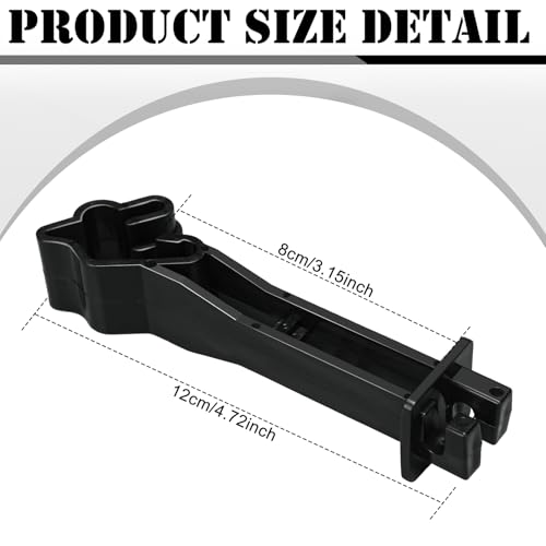 Outus 50pcs Reversed Extender Electric Fence TPost Insulators Snap, Black | Fit T Post Insulators, for Electric Fence Wire, Yard Agricultural Ranchers Farm - color: Black