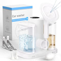 Water Powered Ear Cleaner, Electric Ear Wax Removal Kit with Sewage System and 4 Clean Mode, Safe and Effective Ear Flushing Kit, Ear Irrigation Tool 2 Ear Tips for Adults
