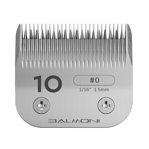 Professional A5 Blades – Powder Metallurgy + Titanium-Ceramic, Low-Heat High-Precision – Fits Wahl, Andis, Oster, Heiniger A5 Clippers, Parent (#10 1.5mm-1/16) - size: #10 1.5mm-1/16"