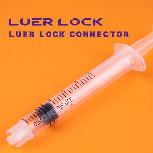 2.5ml Syringes with 25G 1 Inch Needles Luer Lock Disposable Syringe for Liquids, Individually Wrapped, Pack of 100 - size: 2.5ML-25G 1"