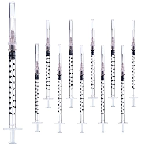 25 Pack 1ml 27Ga Lab Syringe Tools, Individually Packed - style: 25 pack - 1ml 27 gauge