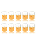 ULAB Scientific Glass Beakers, Vol. 100ml, 3.3 Borosilicate Griffin Low Form with Printed Graduation, Pack of 10, UBG1031 - style: 10pcs of Vol.100ml, Low form