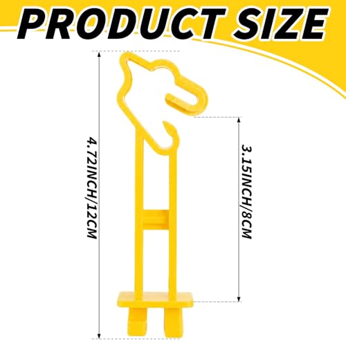 75Pcs Reversed Extender Electric Fence T Post Insulators, Yellow | Snap, 4.7 Inch, Plastic, Fit T-Post Insulator, for Electric Fence Wire, for Yard Agricultural Ranchers Farm