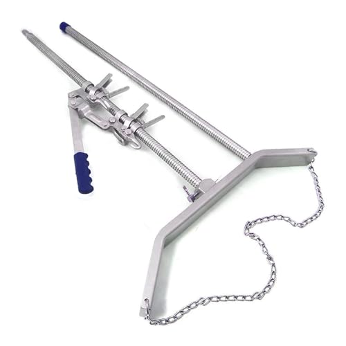 SURGICAL ONLINE 65” Calf Puller - Enhanced Calving Efficiency, Ergonomic Design, Precision Ratchet, Multiple Hooks, Robust Stainless Steel - Ideal for Large Breed Cows