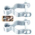 Gate Frame Hinges Fit 1-3/8" OD, Galvanized Chain Link Fence Gate Hinges | Fits 5/8" Pin Hole Heavy Duty Fence Gate Hinges for chain link fence gates, driveway gates, farm gates, other outdoor gate - size: 1-3/8inch