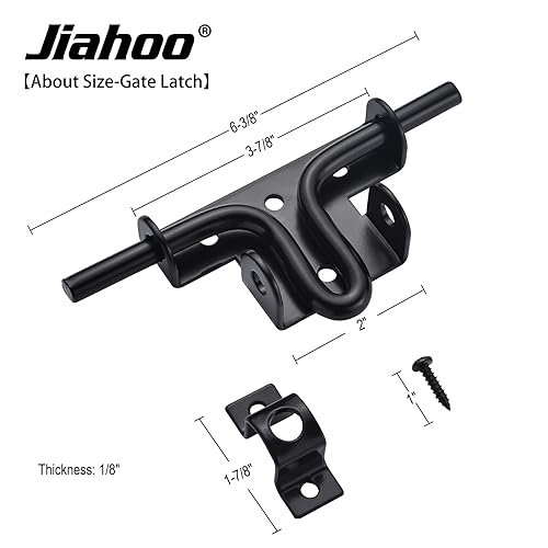 Door Lock Gate Latch, Heavy Duty Slide Bolt Door Lock with Brass Padlock | Sliding Bolt Latch Hardware kit, For Wooden Fence, Shed Door, PVC Fence, Barn Door - style: Slide Bolt Latch & Padlock