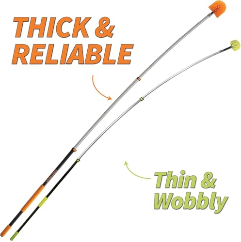 5-30 ft Long Telescoping Extension Pole, Multi-Purpose Extended Pole | Universal Twist-on Metal Tip // Lightweight and Sturdy // Best Telescoping Tool for Painting, Dusting and Window Cleaning - size: 30 Feet