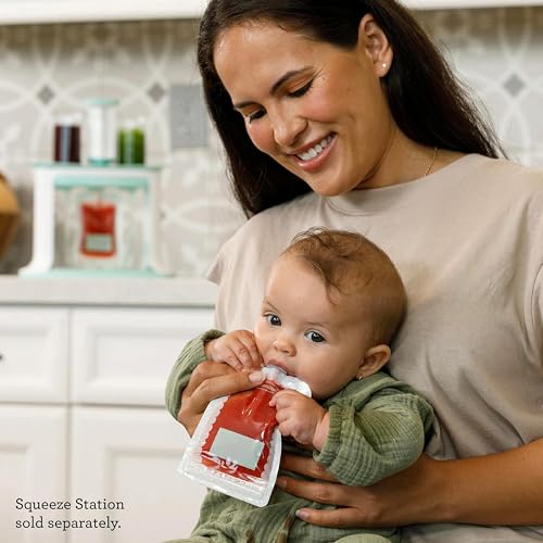 Infantino Reusable Squeeze Pouches, BPA-Free, 3.5 oz, 25-Pack - style: Reusable Pouches