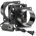 80mm x 25mm 3 Inch Duct Household Ventilation 12V Exhaust Fan with Speed Controller for DIY Greenhouse 3D Print Smoke Paint Fume Extractor-D8025 - size: 8025