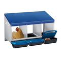 Chicken Nesting Boxes with Cleanable Pull-Out Trays, 3-Hole Wall Mount Roll Away Nest for Easy Cleaning & Egg Collection - size: 3 holes
