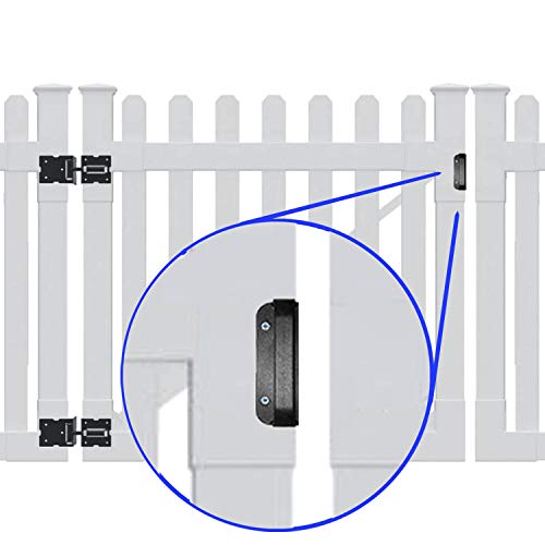 Universal Nylon GATE Handle -Black: Pull Works with Wood, Metal, or Vinyl Gates. (1 Pack) - size: Black Nylon Gate Handle (EACH)