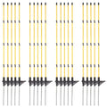 46 Inches Fiberglass Step in Electric Fence Posts,Temporary Fence Stakes for Cows,Sheep and Animals Fence,Snow Fence, Garden Protection,Portable Fence Ideal for Electric Fencing-20 Posts - style: 46Inch-20 Pack