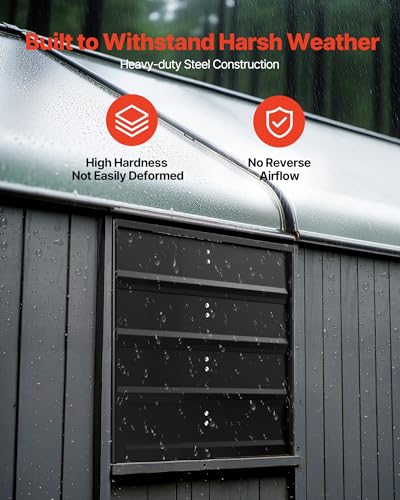 VEVOR 18 in Shutter Exhaust Fan Wall-Mount Automatic Louvers Variable Speed, Sturdy Steel Housing, Low Noise, AC Motor, 3051 CFM Ventilation and Cooling for Attic, Garage, Barn, Greenhouse, Workshop - size: 18 Inch Fan w/ Speed Controller