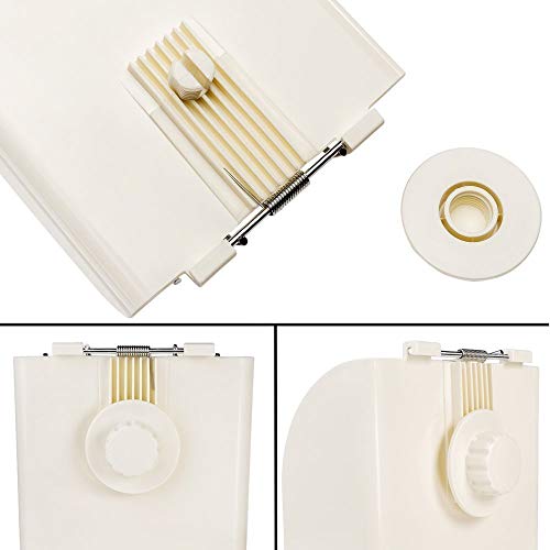 Litewoo Rabbit Hay Feeder, Small Animal Food Dispenser for Guinea Pigs | 3.54x5.7x7.09 in, Plastic, chew-resistant, hay feeder, for small animal/rabbits/guinea pigs/chinchillas/hamsters - color: A / White