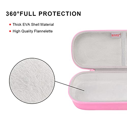 BOVKE Travel Carrying Case Compatible With 3M Littmann Classic III, Lightweight II S.E, MDF Acoustica Deluxe Stethoscope, Extra Room for Medical Scissors EMT Trauma Shears and LED Penlight, Pearl Pink - color: Pu Leather_Pearl Pink