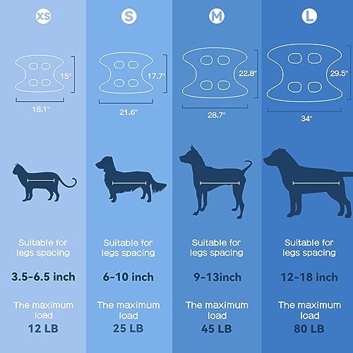 Dog Grooming Hammock Harness, Pet Grooming Hammock for Small Cats & Dogs, Dog Sling for Nail Clipping/Trimming
