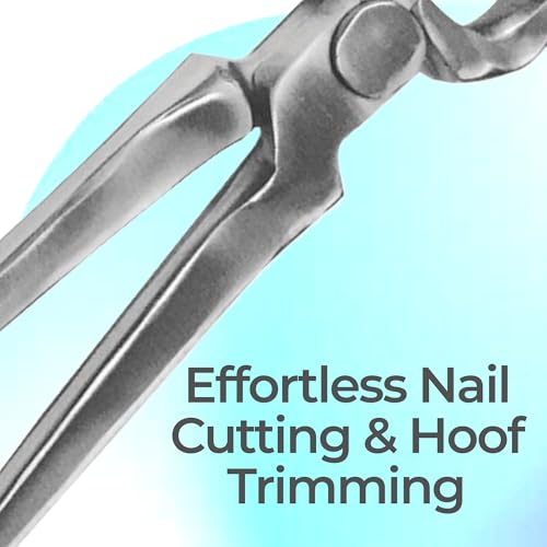 9" Foal Hoof Nippers, Stainless Steel Farrier Tool for Horses & Livestock, One-Handed Hoof Trimming Nipper – Sharp, Durable & Rust-Resistant - size: 9" Foal Hoof Nipper