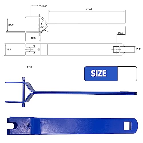 Wire Tensioner Electric Fence Strainer Handle in-line Strainer Handle Fence Tightener Wire Tightener Wrench Tightener Tool（Blue）