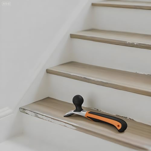 Professional 2-1/2" Tungsten Carbide Scraper - Extra Long Double-Sided Blade for Removing Paint, Epoxy, Rust, Adhesive & Carpet Glue - Heavy Duty Ergonomic Scraper Tool